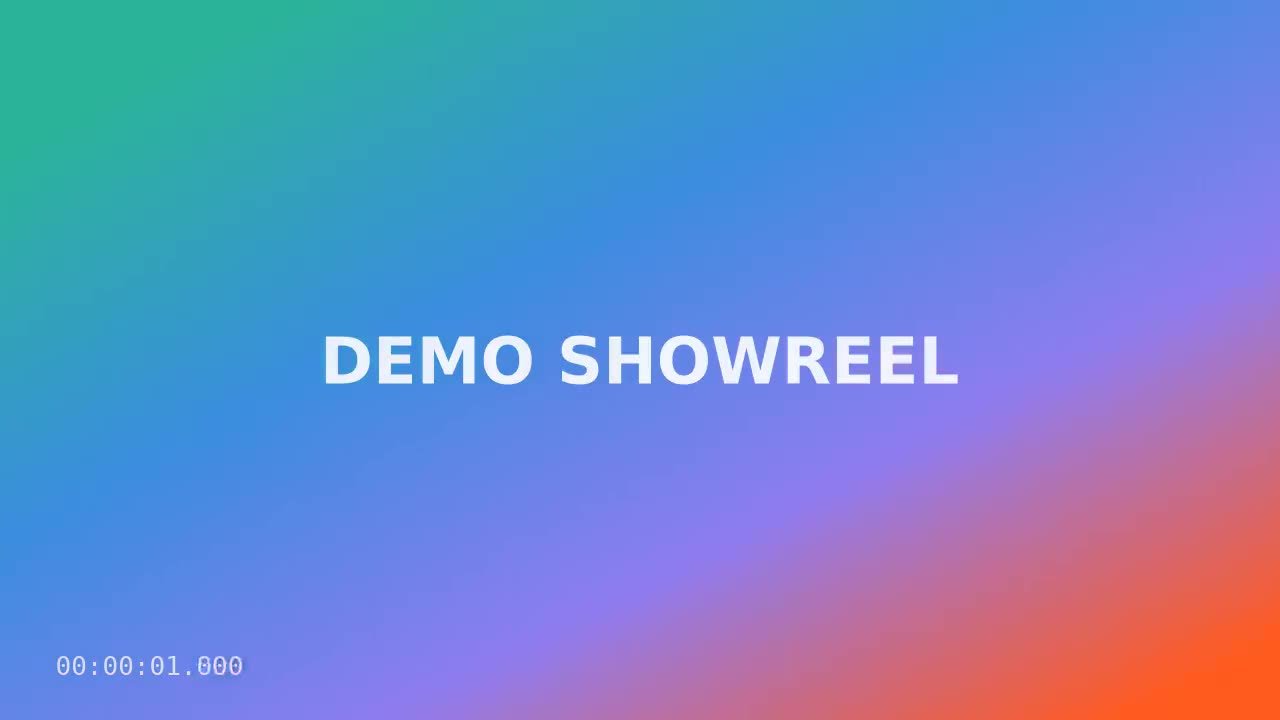 Showreel preview (demo placeholder)